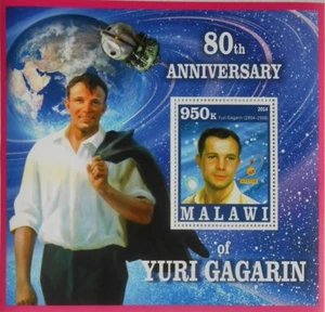 Yuri Gagarin first astronaut Vostok space s/s Malawi MNH #VG1070 - Picture 1 of 1