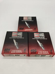 Champion 406 Spark Plug RV12YC (Set of 12) - Picture 1 of 5