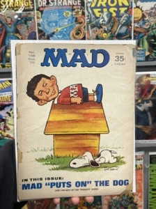 October 1970 Mad Magazine # 138 Charlie Brown Snoopy & Peanut Gang • MA-3 • - Picture 1 of 1