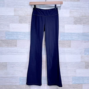 Athleta Girl High Rise Chit Chat Flare Pant Black Yoga Gym Girls Medium 8 10 - Picture 1 of 9