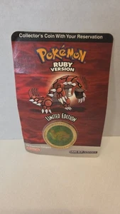 Pokemon Moneta da Collezione Versione Rubino Edizione Limitata 2003 Groudon Sigillata NUOVA  - Foto 1 di 5