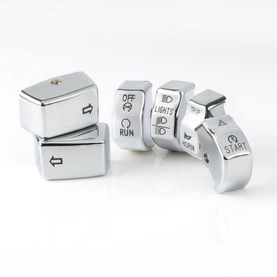 Kit tapa interruptor cromo OE reemplazo #71500110 para 2015 Softail Deluxe FLSTN STOCK EE. UU. Foto 1 de 3