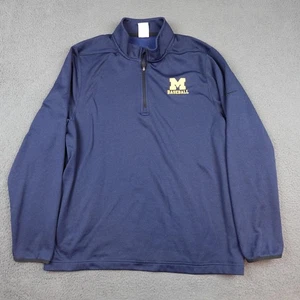 Michigan Wolverines Pullover Herren XL NCAA Baseball Quarter Zip Nike Therma Fit - Bild 1 von 10