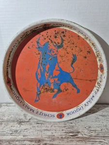Vintage Schlitz Beer With A Blue Bull..Rare - Picture 1 of 7