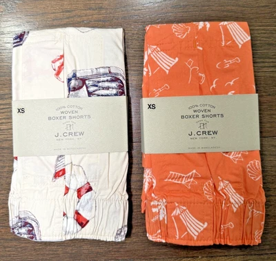 NUEVO 2 X J. LOTE XS Calzoncillos Boxer Tejidos Crew Ropa Interior Arena Costa del Mar Foto 1 de 4