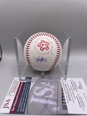 Harold Baines Firmado 1987 Juego de Estrellas Béisbol Beckett Certificado de Autenticidad con Cubo L1 Foto 1 de 4