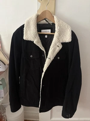 CHAQUETA SHERPA CALVIN KLEIN PANA HOMBRE TALLA L NEGRA Foto 1 de 4