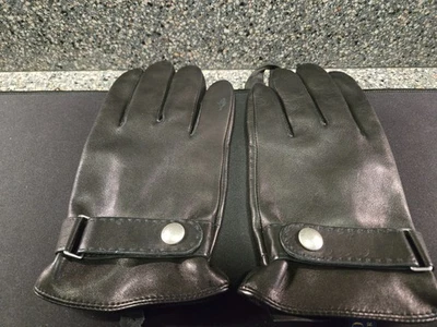 Polo Ralph Lauren 男式羊皮电路冬季手套衬里保暖触感 M — 第 1/4 张图片