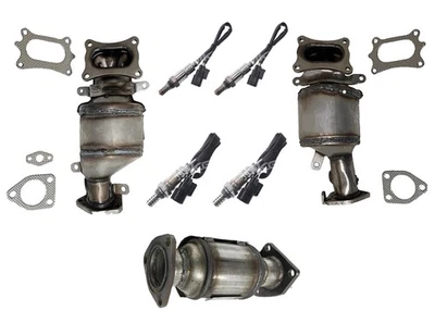 Front Rear Manifold Catalytic Converter & Sensors Fits 2009-11 Honda Pilot - Image 1 of 4