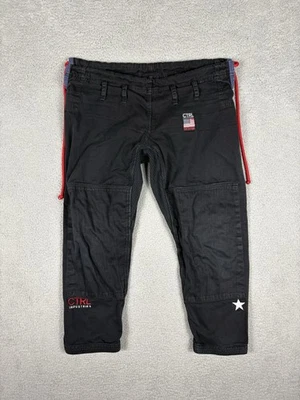 Pantalones CTRL Industries Adulto A2 Negro Jiu Jitsu MMA Rojo Cordón Foto 1 de 4