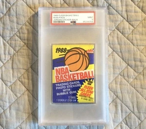 1988 Fleer Basketball Unopened Wax Pack Jordan Sticker On Back PSA 9 Mint - Picture 1 of 2