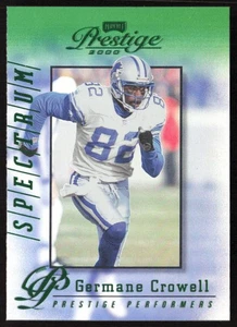 2000 Playoff Prestige Spectrum Green #/25 Germane Crowell #214 Detroit Lions - Picture 1 of 2