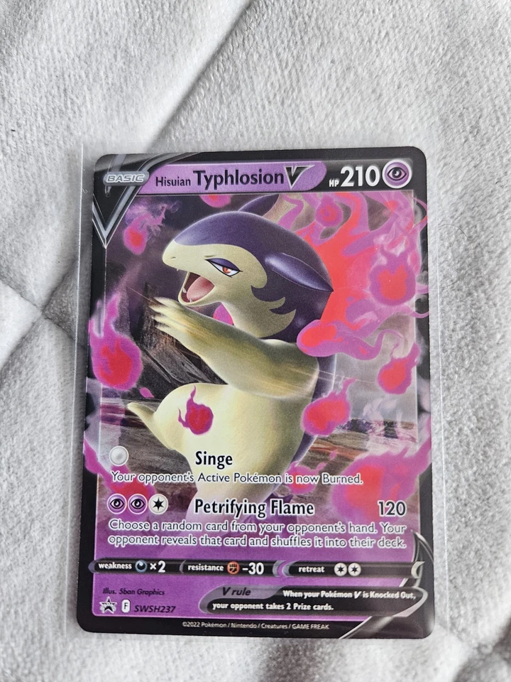 Hisuian Typhlosion V - SWSH237 - SWSH: Sword & Shield Promo NM Pokemon  Card - Image 1 of 1