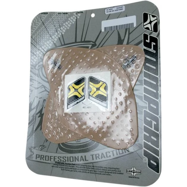 Stomp Grip Tank Protectors Clear Fits Suzuki SV650 2003-2009 - Изображение 1 из 1