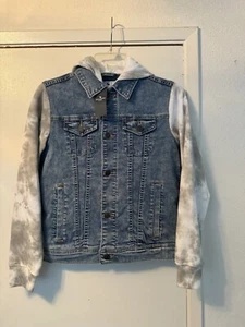 ABERCROMBIE KID'S JEAN JACKET W/HOOD SIZE 11/12 NWT - Picture 1 of 4