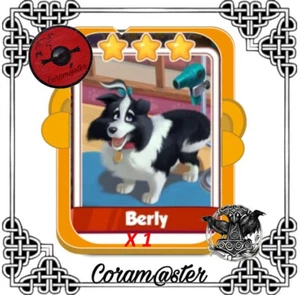 Berly X 1 carte set toiletteur coin master - Imagen 1 de 1