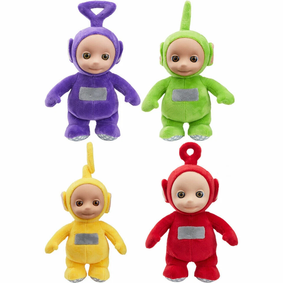 Set Mit 4 Teletubbies 26cm Sprechen Po, Laa-Laa, Dipsy Und Tinky Weich Plüsch - Bild 1 von 1