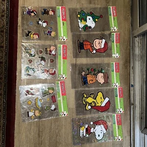 8 Paket Lot Snoopy Weihnachten Erdnüsse Fensterklammern - Bild 1 von 11