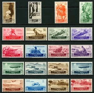 Italie 1934 Médaille Militaire de la Vapeur Set Scott #331-41, C66-72, & CE8-9 Mint S290 - Photo 1/6