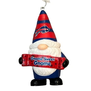 Buffalo Bills Gnome Sweet Gnome Ornament Football Forever Collectibles - Picture 1 of 1