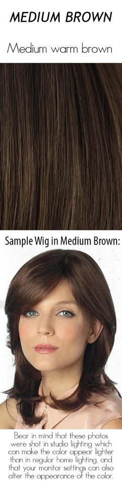 CONNIE | Medium Brown Short Page Boy Wig Monofilament Top AMORE