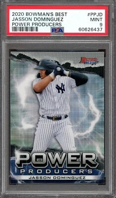 JASSON DOMINGUEZ ~ 2020 Bowman's Best Power Producers #PPJD ~ Graded PSA 9 MINT - Image 1 of 2