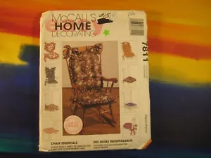7811 Chair Cushions & Essentials McCall's Crafts Sewing Pattern - Picture 1 of 3