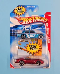 HOT WHEELS DATSUN BLUBIRD 510 AND CORVETTE STING RAY 2-PACK (CHASE) RARE! WOW!🔥 - Picture 1 of 3