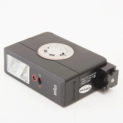 PISTOLA FLASH DE BOLSILLO UNIVERSAL BRAUN F 16BLS HOT SHOE/PC SYNC - PROBADA Foto 1 de 4