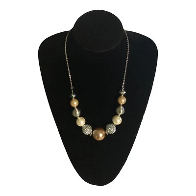 Collana vintage con catena fatta a mano 55 cm - Immagine 1 di 4