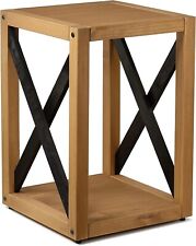 BAOBAB WORKSHOP Wood End Table for Living Room - Wooden Side Table for Bedroom -