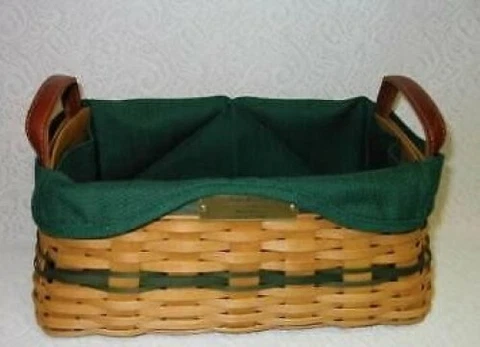 Longaberger Ivy Fabric Liner For Traditions Basket Cover