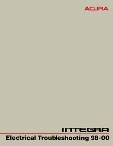 1998-2000 Acura Integra Electrical Troubleshooting Diagnostic Service Manual - Picture 1 of 1