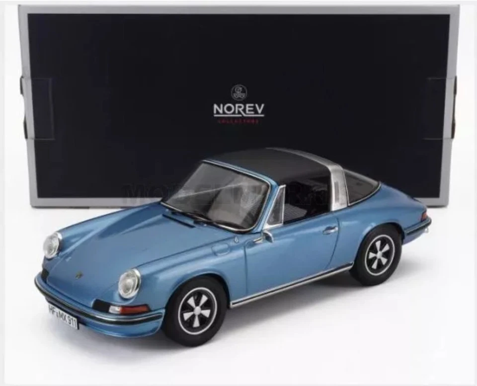 Porsche 911 S Targa 1973 Oro Modellino Auto 1 18 Norev