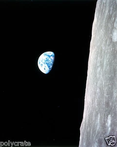 Photo Nasa - Apollo 8 - Lever de Terre vu de la Lune Earthrise Moon - Imagen 1 de 1