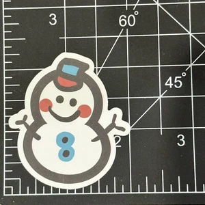 Muñeco de nieve Frosty like - Calcomanía de vinilo pegatina bomba monopatín cadera fresco salvaje Y2K - Imagen 1 de 5