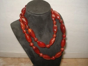 Collier en Agate - Cornaline - Imagen 1 de 8