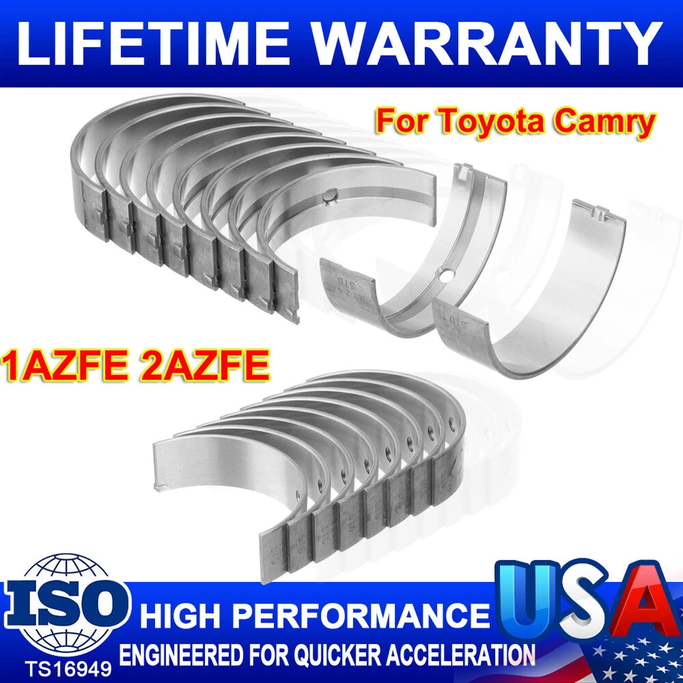 Main Rod Bearings Fit Toyota Camry RAV4 Highlander Scion tC 2.0 2.4L 1AZFE 2AZFE - Image 1 of 4