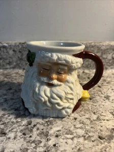 Vintage Santa Mug Cup 1991 Possible Dreams Taiwan Father Christmas Eyes Closed - Imagen 1 de 6