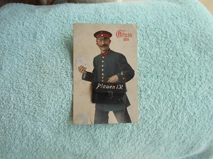 Very rare Gruss aus Postman with Fold Out Historical Photos in His Pouch - Picture 1 of 5
