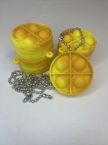 Push Pop Bubble Sensory Fidget Toy- Circular, Yellow, And Orange ￼fast Shipping - Picture 1 of 3