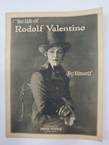 The Life Of Rodolf Valentino By Himself Movie Weekly 1925 Booklet "Rudolph" - Bild 1 von 11