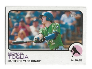 MICHAEL TOGLIA 2022 Topps Heritage Minor Base Card Hartford Yard Goats (#118) - Picture 1 of 2