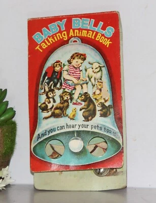 Antiguo libro de campanas de bebé que hablan con música de voz de 4 animales y pájaros diferentes Foto 1 de 4