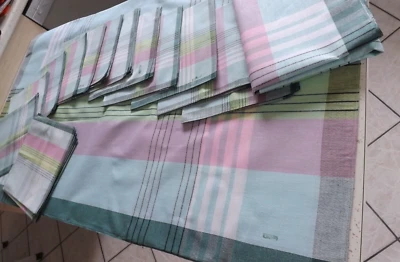lot de 15 serviettes de table+ 2 nappes, -Lesieur-, en coton, années  1960/1970 - Photo 1/2
