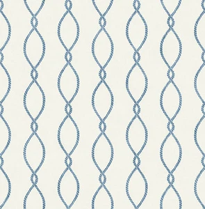 Tapete, Designtapete, Yacht, maritim, Bootstau, Eierschale, Marineblau - Bild 1 von 4