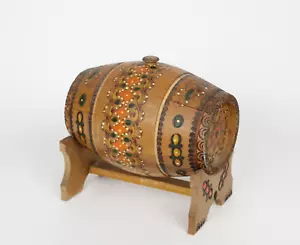 Barril de cerveza de madera vintage barril ataúd 20 cm longitud miniatura hombre cueva - Imagen 1 de 12