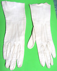 Ladies Vintage White Kid Gloves - Small - Size 6
