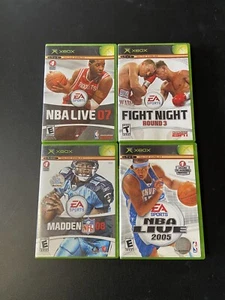 Xbox Games lot fight night 3 nba 2007 nba 2005 and madden 08 - Picture 1 of 1