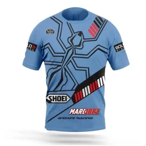 Motorrad Motor Motorcycle Racing T-Shirt Shirt Sports Kurzarm Freizeit Polyester - Picture 1 of 2